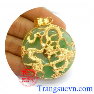 Mặt ngọc rồng vàng may mắn