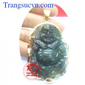 Mặt phật di lặc vui vẻ vàng