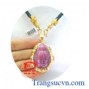 Bộ dây da rồng ruby vàng may mắn
