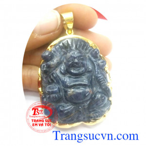 Bộ mặt phật đá quý sapphir may mắn