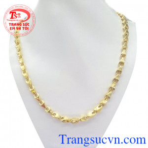 Dây chuyền vàng hợp thời trang