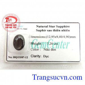 Sapphire sao kiểm định đảm bảo chất lượng 100% thiên nhiên,đá quý sapphire thiên làm mặt nhẫn dành cho nam,thiết kế và chế tác theo yêu cầu