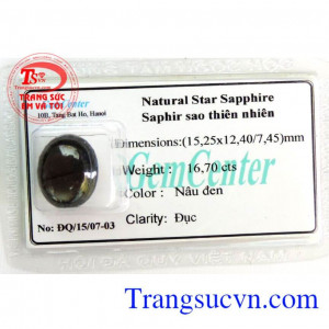 Đá quý saphir sao
