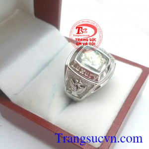 Nhẫn nam Luxury vàng trắng