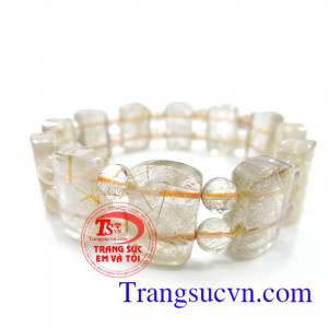 Vòng thạch anh tóc cho nam