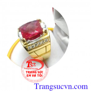 Nhẫn nam giá rẻ đỏ