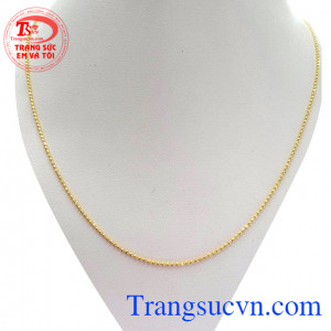 Dây chuyền bi vàng tây