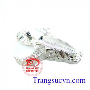 Mặt dây tuổi sửu bạc