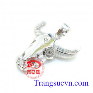 Mặt dây tuổi sửu bạc