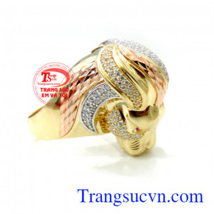 Nhẫn vàng nam sư tử