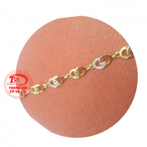 Lắc tay nữ vàng GG đảm bảo chất lượng vàng Lắc tay nữ vàng món quà ý nghĩa Lắc Tay Cho Nàng Sành Điệu Hàng Chính Hãng,Thiết Kế Tinh Tế!Lắc tay nữ vàng tây.