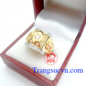 Nhẫn nam vàng 18k đẹp