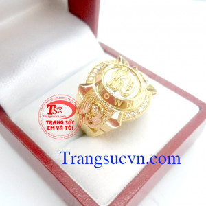 Nhẫn nam vàng 18k Ý