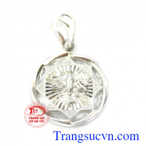 Mặt dây phượng hoàng bạc