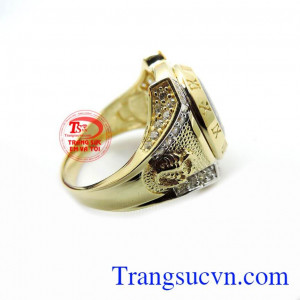 Nhẫn nam rồng vàng chất