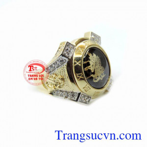 Nhẫn nam rồng vàng chất
