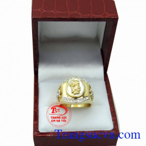 Nhẫn nam vàng rồng đẹp