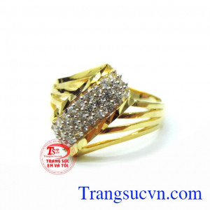 Nhẫn nữ vàng tây đẹp