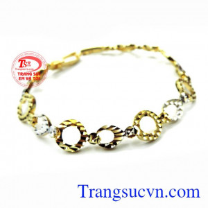 Lắc vàng tây tinh tế