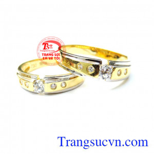 Cung cấp nhẫn cưới vàng 18k đảm bảo chất lượng đeo liên tục chứng nhân tình yêu và hạnh phúc dành cho đôi tình yêu
