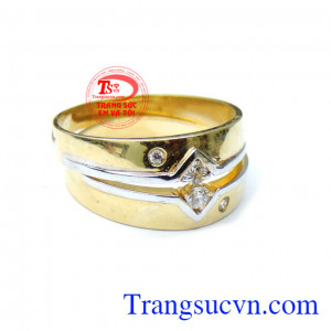 Cặp nhẫn cưới nhịp đập tình yêu