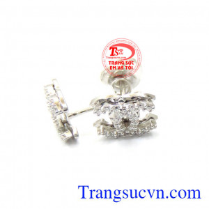 Đôi hoa tai vàng 18k