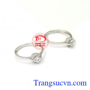 nhẫn nữ vàng trắng 18k giá rẻ,nhẫn nữ đẹp,bền,sáng tinh tế,hợp thời trang,nhẫn nữ đẹp