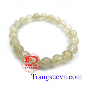 chuỗi thạch anh tóc nâu đẹp 