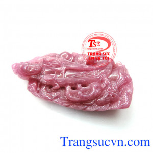Phật quan âm ruby đẹp đảm bảo chất lượng,mặt phật quan âm,hồng ngọc đẹp,mặt phật quan âm cầm bình ngọc,phật phong thủy