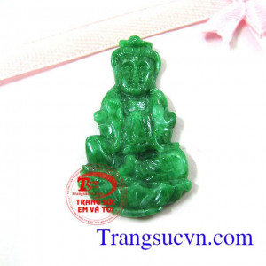 Mặt phật bà ngọc cẩm thạch thiên nhiên