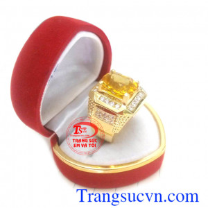 Nhẫn nam mệnh kim đẳng cấp sản phẩm tinh tế dành cho phái mạnh,nhân nam mệnh kim,nhẫn nam vàng tây,nhẫn nam đẹp,thạch anh vàng.