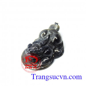Tỳ hưu sapphire mặt dây