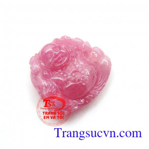 Phật di lặc ruby thiên nhiên