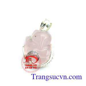 Mặt hồ ly thạch anh hồng