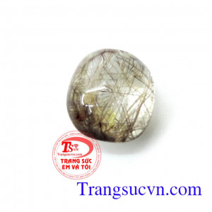 Thạch anh tóc vàng thiên nhiên, chất lượng tốt, giá cả hợp lý, thích hợp làm mặt dây chuyền và mặt nhẫn.