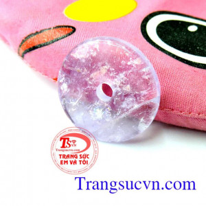 Mặt thạch anh tím tròn