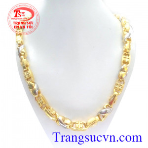 Chiếc dây vàng nam to nam tính phù hợp cho nam,đeo hợp thời trang,dây chuyền vàng tây đẹp,sang trọng và sáng bóng,vàng tây đảm bảo chất lượng Uy tín nhiều năm