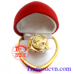 Nhẫn vàng 18k rồng