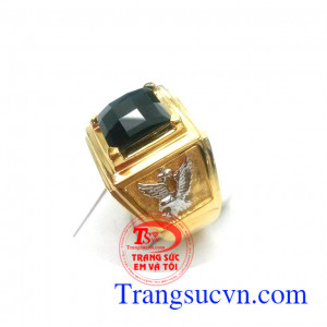 Nhẫn nam vàng tây gắn đá quý,bán nhẫn nam 18k thiết kế thời thượng, bán nhẫn nam đẹp, nhẫn nam làm quà tặng, nhẫn nam đeo phong cách