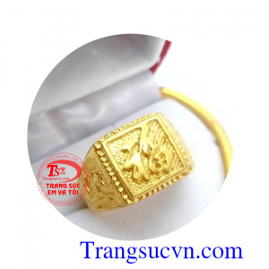 Nhẫn vàng tây 10k chữ phúc