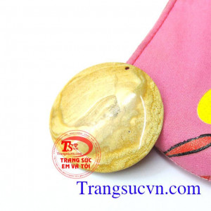 Mặt canxedon vàng thiên nhiên