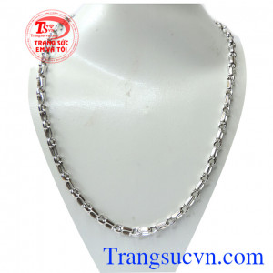 Dây vàng trắng 18k sáng