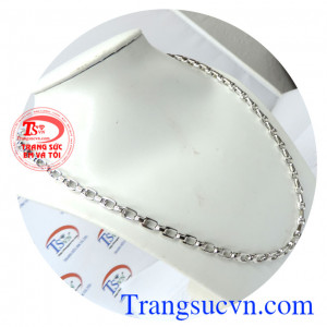 Dây vàng trắng 18k sáng