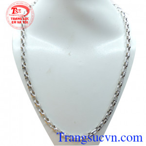 Dây vàng trắng 18k sáng