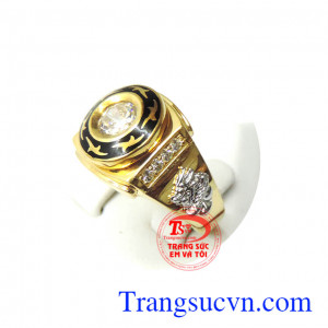 Nhẫn nam vàng 18k quý phái