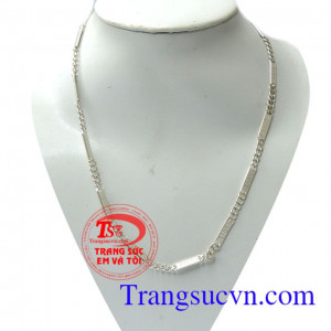 Dây chuyền bạc chữ love