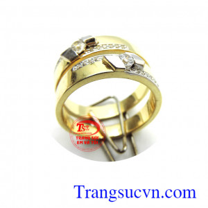 Nhẫn cưới vàng tây đẹp