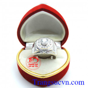 Nhẫn nam vàng trắng thời trang, nhẫn nam vàng trắng 18k hợp thời trang, giao hàng toàn quốc. Nhẫn nam vàng trắng thời trang thiết kế và chế tác tinh tế, đeo hợp thời trang và sang trọng dành cho nam
