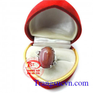 Nhẫn bạc ruby cho phái đẹp