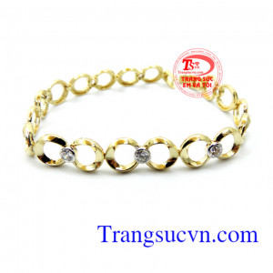 Lắc tay nữ vàng tình yêu